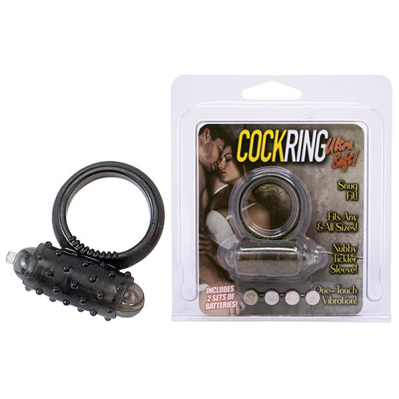 Wireless Jelly Cock Ring - Black